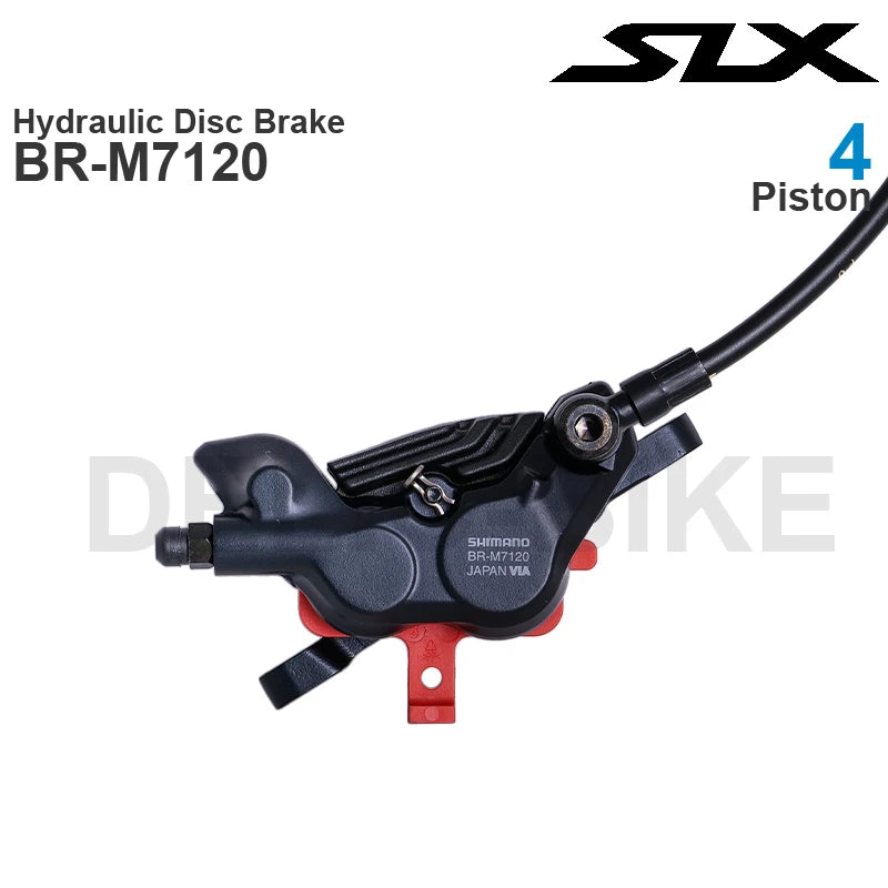 SHIMANO SLX M7100 Hydraulic Brake Groupset  BL-M7100 Lever BR-M7120 4 Piston Brake with  Pads for MTB Bike Original Parts